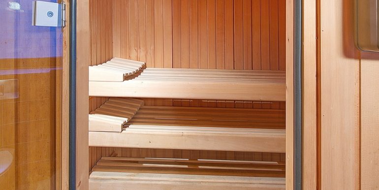 Blick in die Sauna