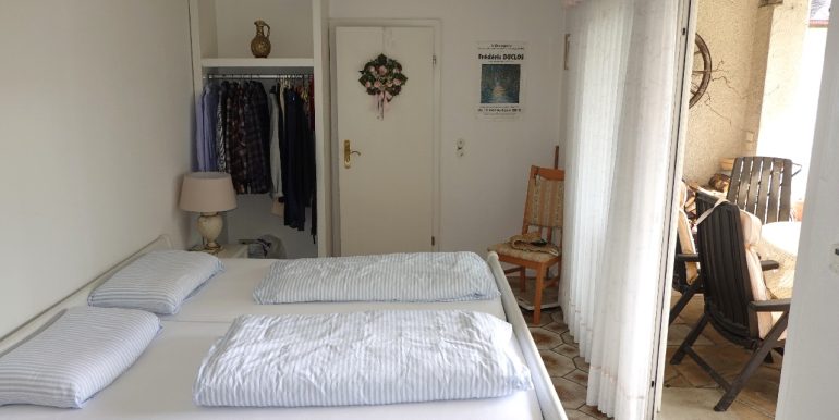 Das Schlafzimmer im EG