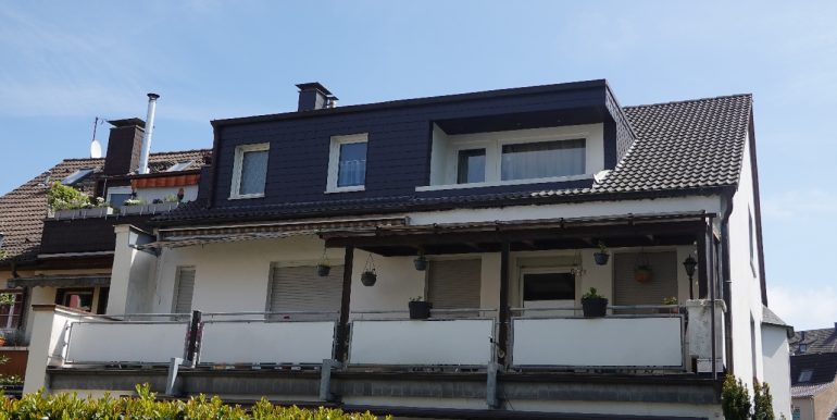 Balkonansicht auf der Hausrückseite