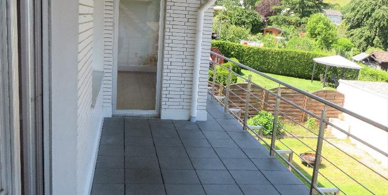 Der ca. 16 m² große Balkon