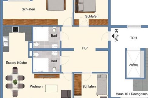 Grundriss WE 24