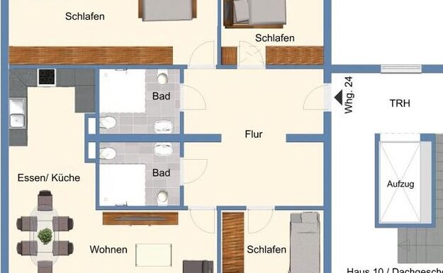 Grundriss WE 24