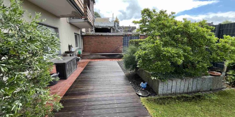 Der Garten liebevoll angelegt!