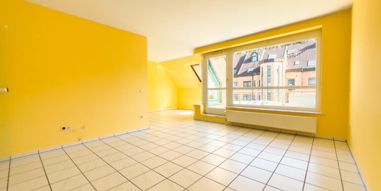 Wohnzimmer mit offener Küche