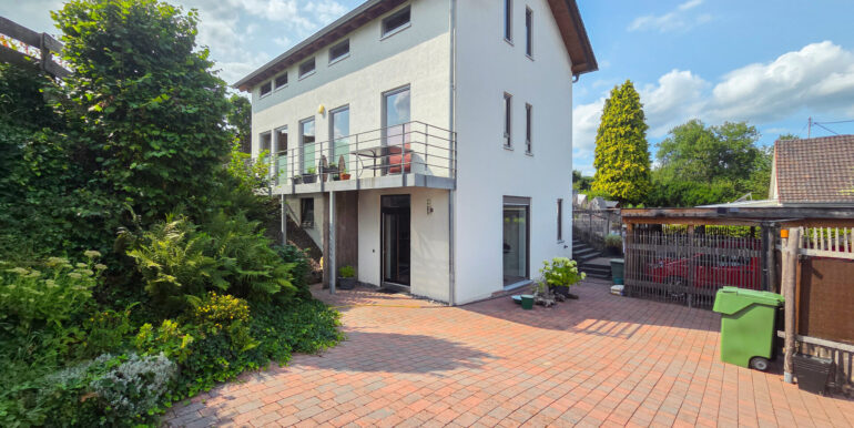 Blick aufs Haus