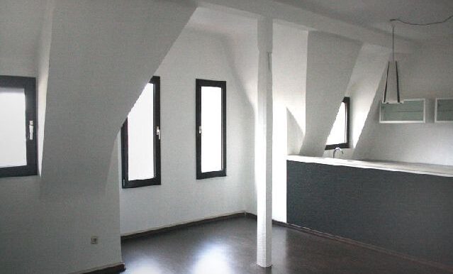 Wohnzimmer mit offener Küche DG (Arch