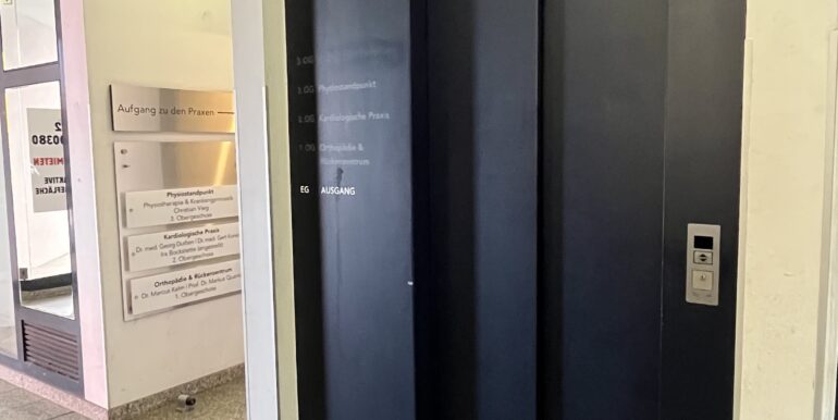 Aufzug ins 3. OG