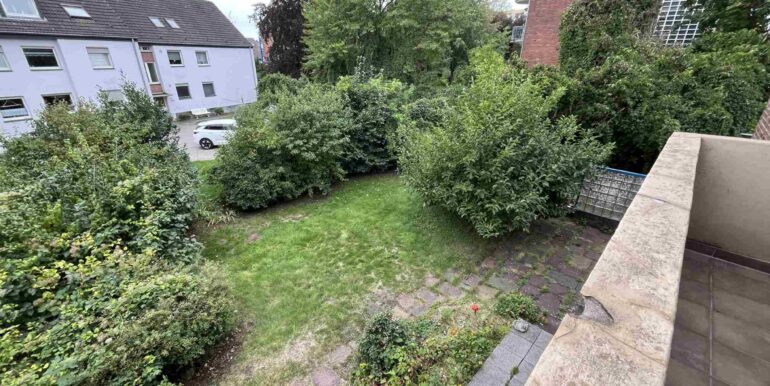 Blick vom Balkon