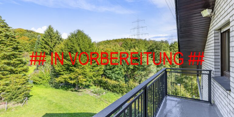 Blick vom Balkon