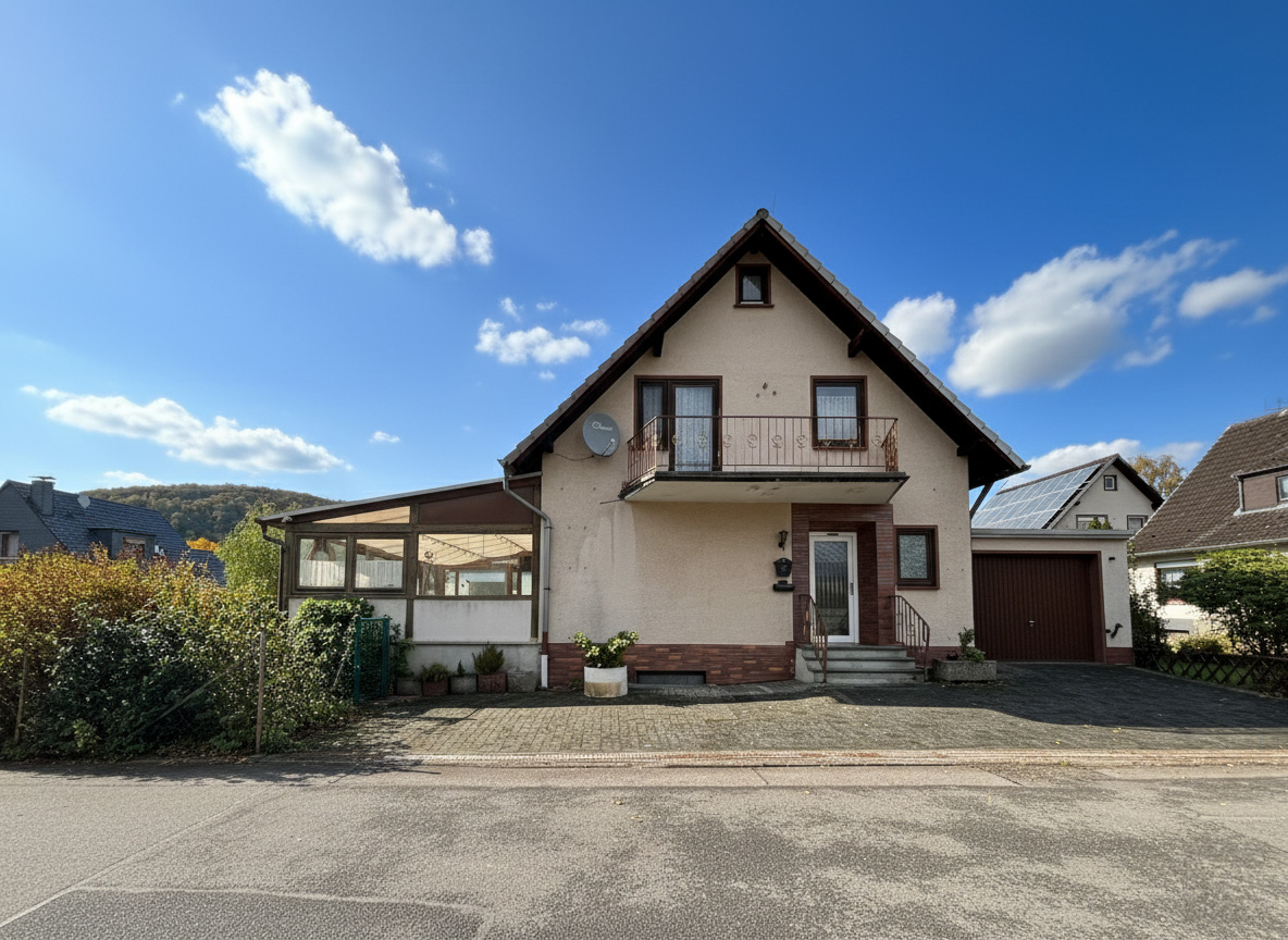 Charmantes Einfamilienhaus mit großzügigem Wintergarten in ruhiger Wohngegend von Dattenfeld!