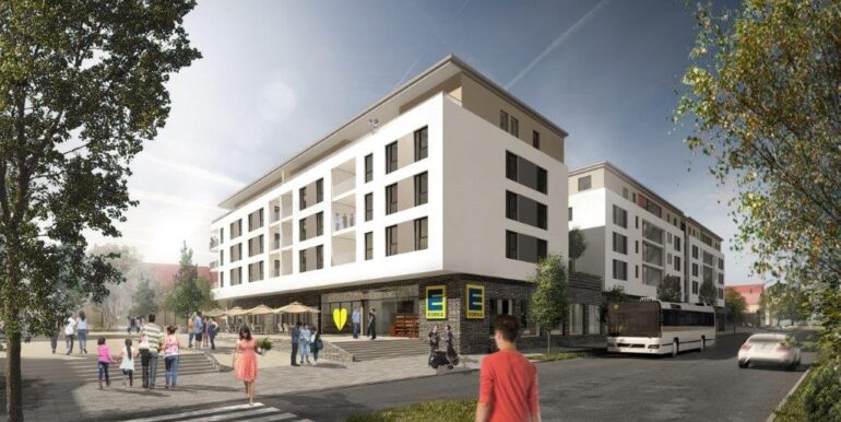 Seitliche Hausansicht