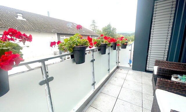 1.Balkon mit Abendsonne