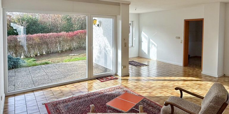 Blick zur Süd-West Terrasse