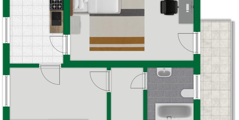 Grundriss-Skizze Obergeschoss