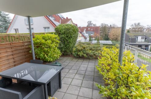 Die großzügige Terrasse