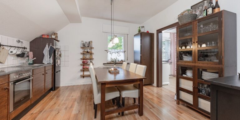 Wohnküche im Dachgeschoss