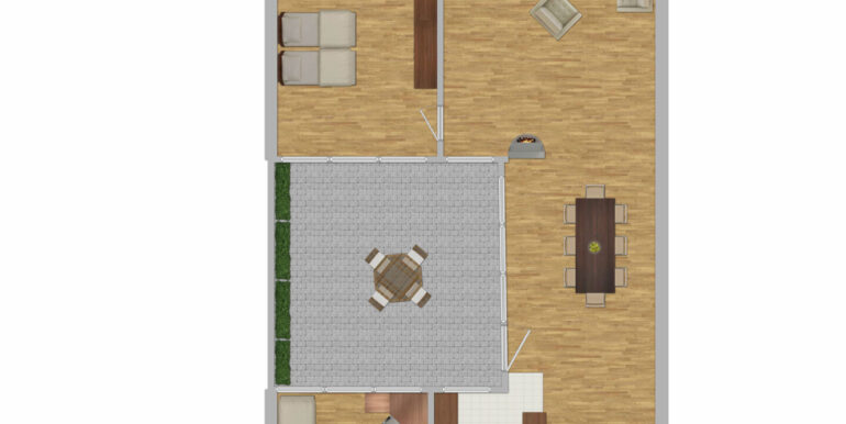 Grundriss neu möbliert