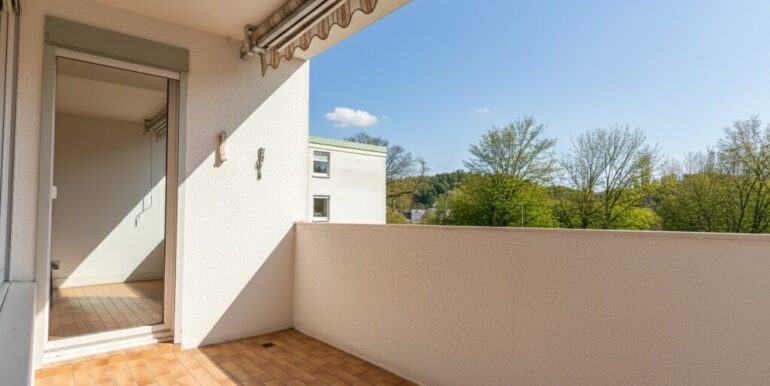 Loggia mit Süd-West-Ausrichtung