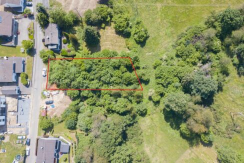 Drohnenaufnahme eingezeichnet