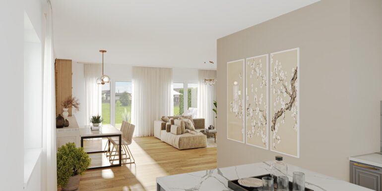 Wohn-/Esszimmer (Visualisierung)