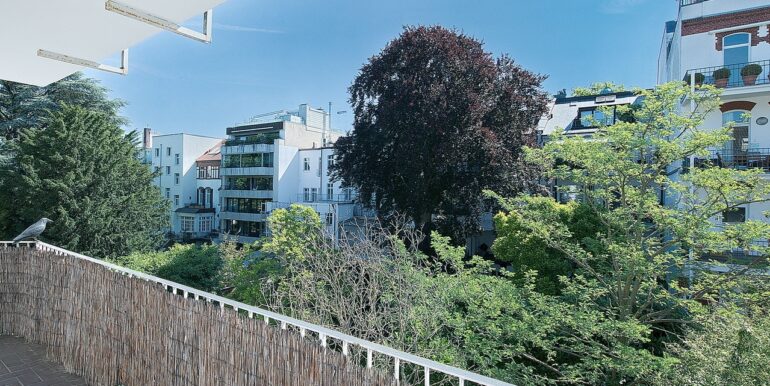 Balkon mit Blick in die Gärten