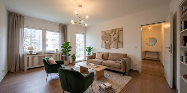 Wohnzimmer KI generiert