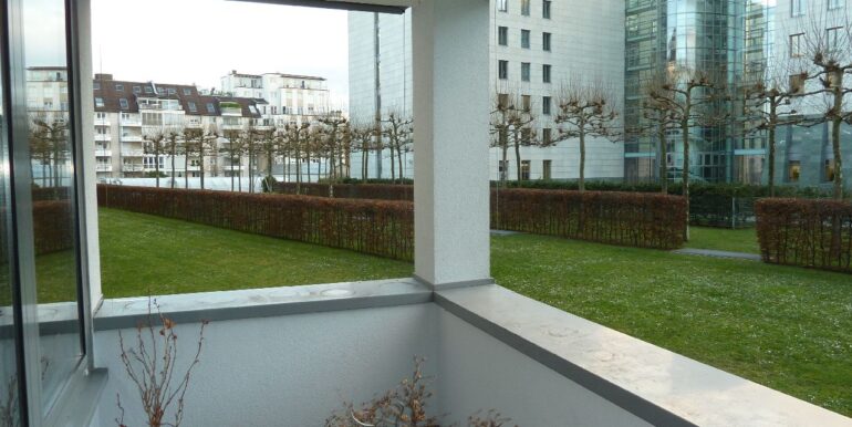 Balkon zur Rückseite (älteres Foto)