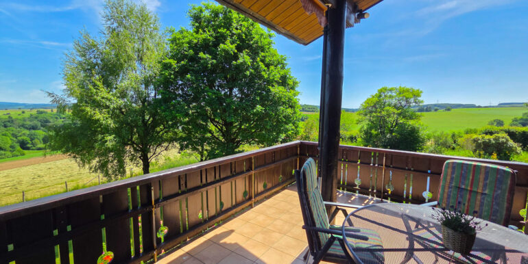 Blick vom Balkon