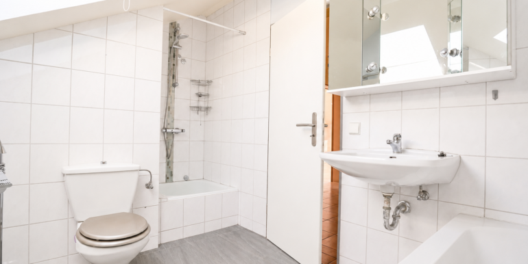 Tageslichtbad mit Dusche und Badewanne im DG