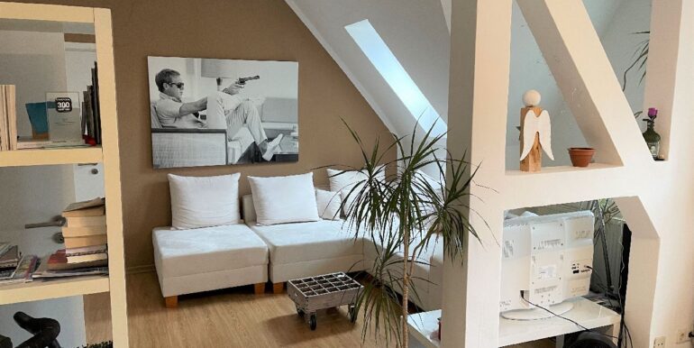 Wohnzimmer mit Balken