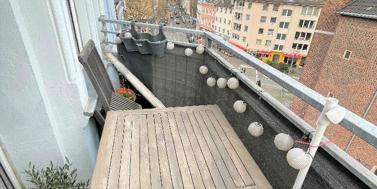 Balkon mit Blick zur Lorettostraße