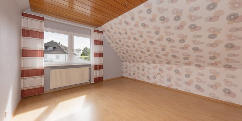 Schlafraum im ausgebauten Dachgeschoss