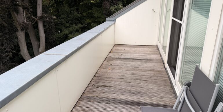 Balkon mit Westausrichtung