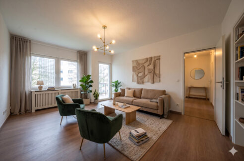 Wohnzimmer KI generiert