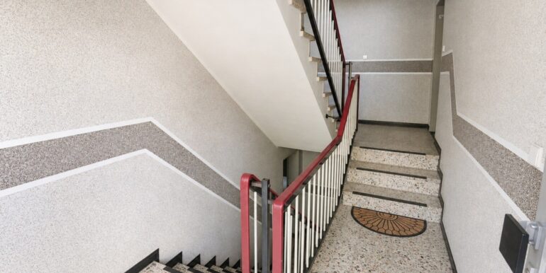 Das gepflegte Treppenhaus