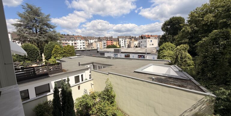 Blick vom Balkon