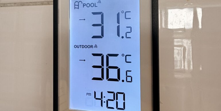 durchgängig warmer Pool
