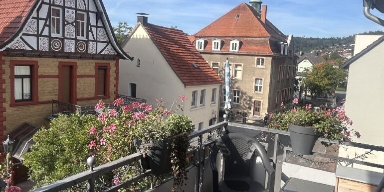 Blick vom Balkon