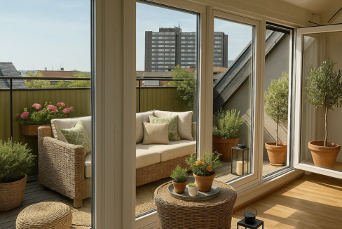 Terrasse mit KI bearbeitet