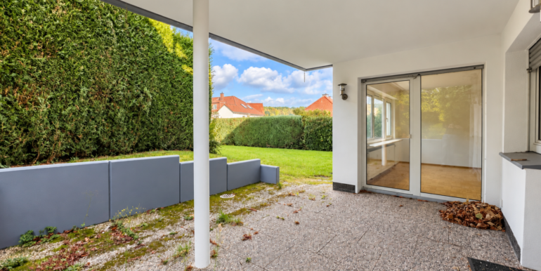 Die überdachte Terrasse