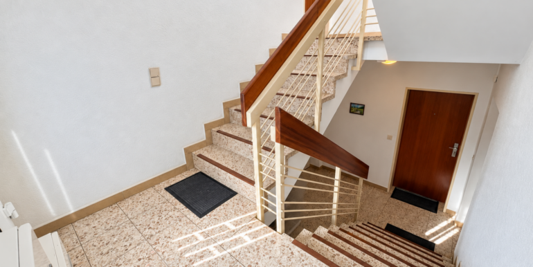 Das gepflegte Treppenhaus