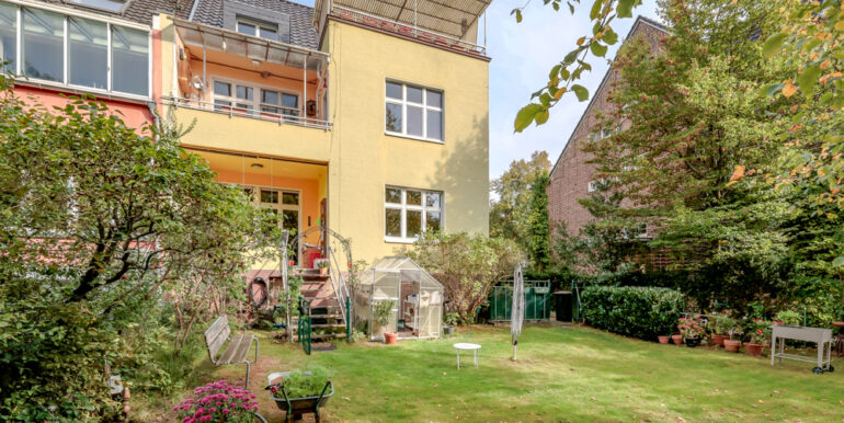 Hintere Hausansicht